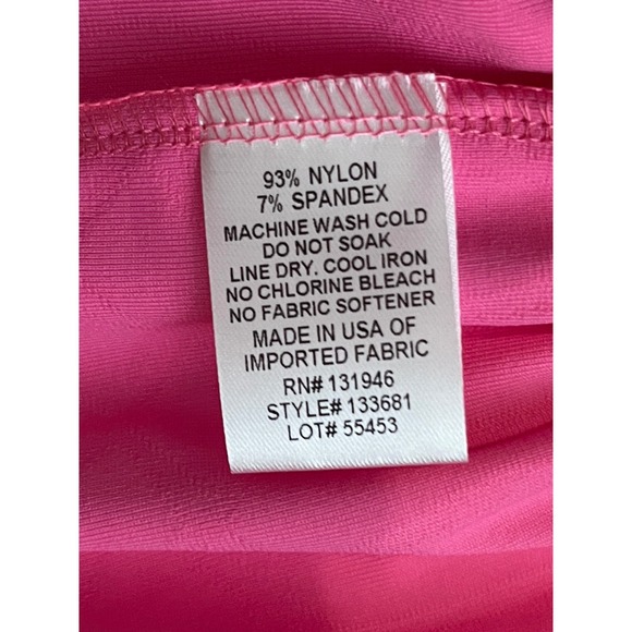 Jude Connally Tierney Shift Dress Small Pink Geometric Jacquard Ruffle Preppy - Picture 8 of 8